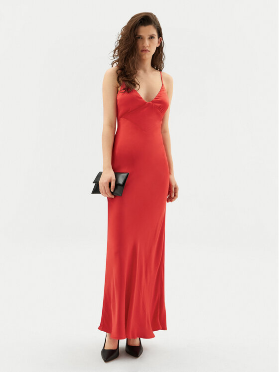 Bardot Bardot Sukienka koktajlowa 57516DB7 Czerwony Regular Fit