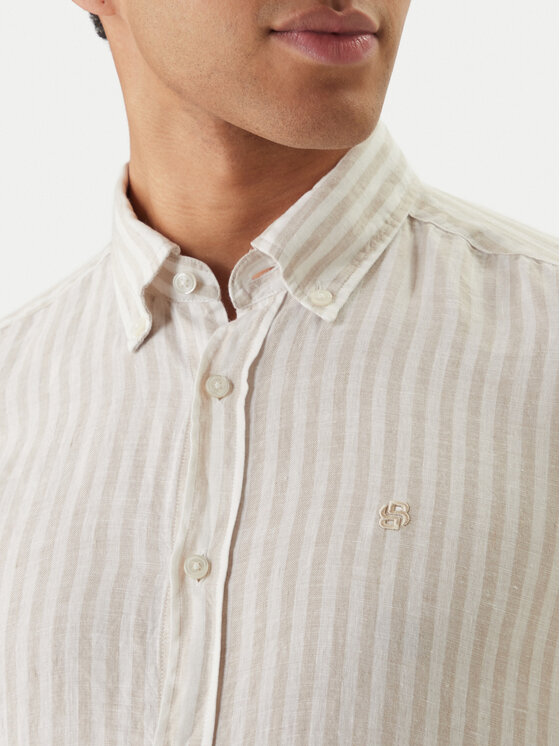 BOSS BOSS Hemd H-Liam 50560595 Beige Regular Fit