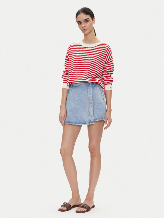 Pepe Jeans Pepe Jeans Sweater Poppy PL702278 Piros Regular Fit