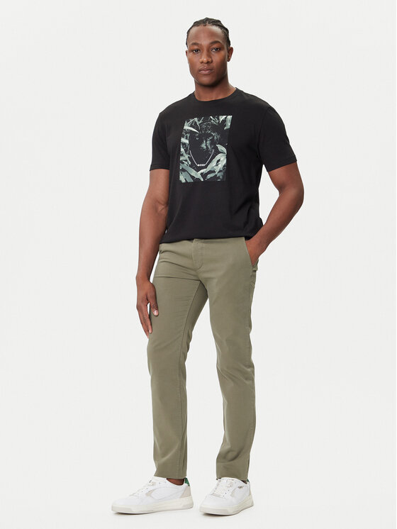 BOSS BOSS Chino nohavice 50510933 Zelená Slim Fit