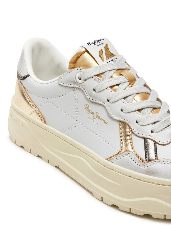 Pepe Jeans Pepe Jeans Sneakersy Kore Club W PLS00021 Biały