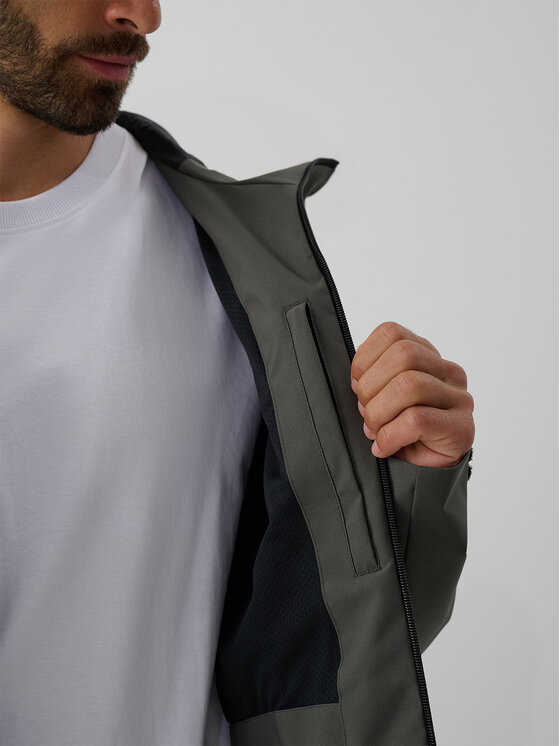 4F 4F Kurtka przejściowa URBAN COMMUTER Khaki Regular Fit