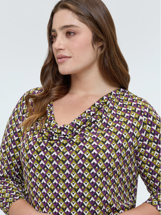 Fiorella Rubino Fiorella Rubino Bluzka G0ACL009159N0V9 Czarny Slim Fit