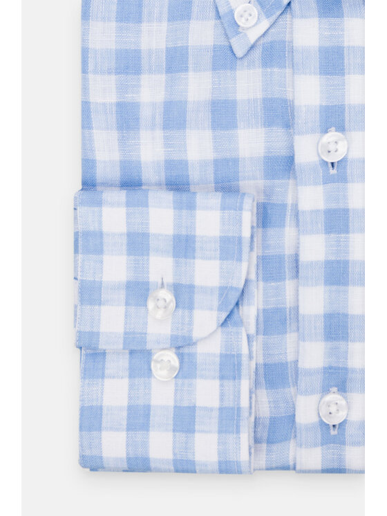 Lancerto Lancerto Koszula Montezuma KO073122000015 Błękitny Slim Fit