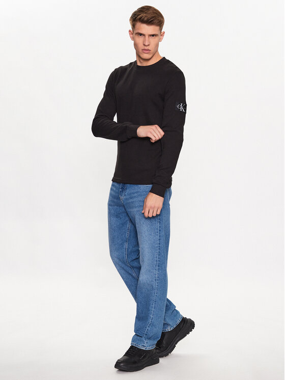 Calvin Klein Jeans Calvin Klein Jeans Μπλούζα J30J323485 Μαύρο Regular Fit