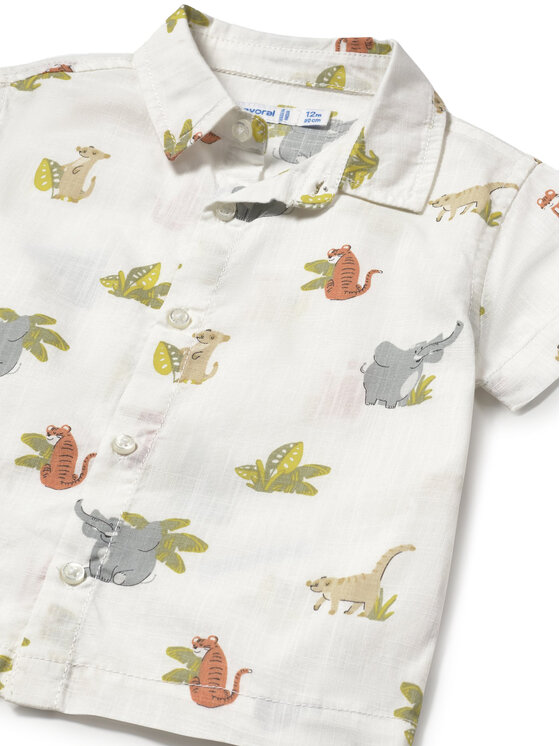 Mayoral Mayoral Camicia 1112 Écru Regular Fit