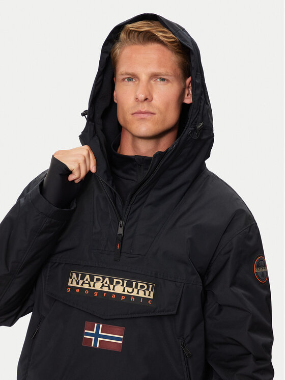Napapijri Napapijri Bunda anorak Rainforest Next NP0A4IB9 Čierna Regular Fit
