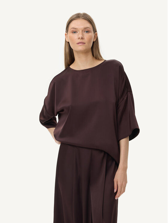 KMX KMX Bluzka 504870005 Brązowy Loose Fit