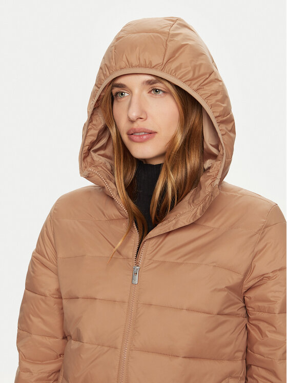 Roxy Roxy Зимно яке Wind Bliss ERJJK03618 Бежов Relaxed Fit