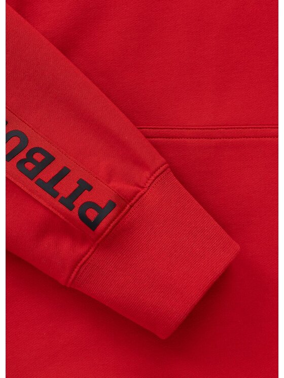 PITBULL PITBULL Bluza TAPE PARKER Czerwony Regular Fit