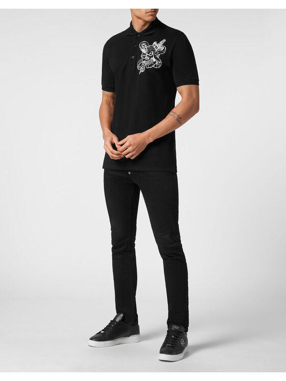 PHILIPP PLEIN PHILIPP PLEIN Polo 839 Nero Slim Fit