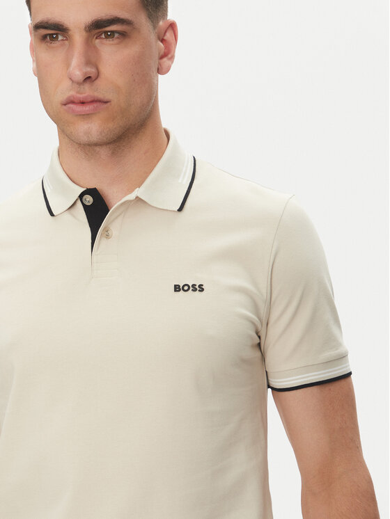 BOSS BOSS Polo majica Paul 50506193 Bež Slim Fit