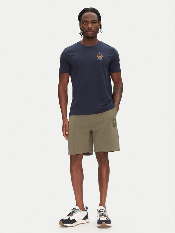 Aeronautica Militare Aeronautica Militare Pantaloni scurți sport 251BF020F584 Kaki Regular Fit