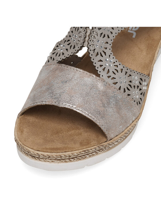 Rieker Rieker Sandalen 61916-91 Silberfarben