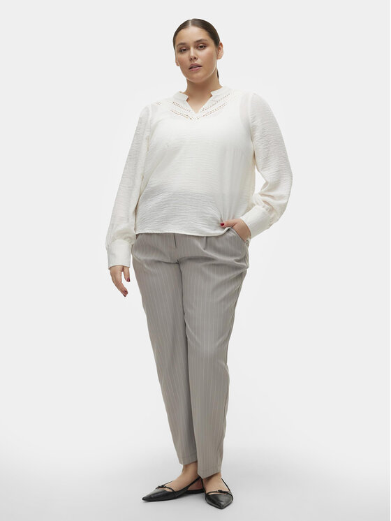 Vero Moda Curve Vero Moda Curve Halenka Chris 10301893 Bílá Regular Fit