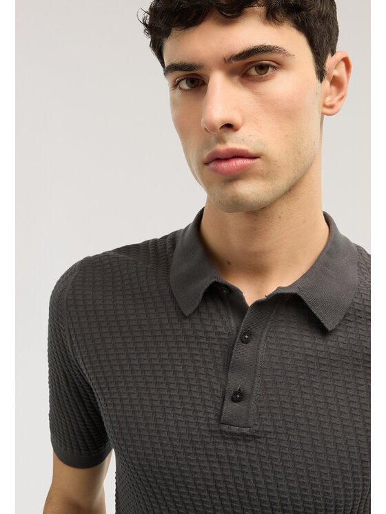 Trussardi Trussardi Sweter M0558000060N013 Szary Regular Fit