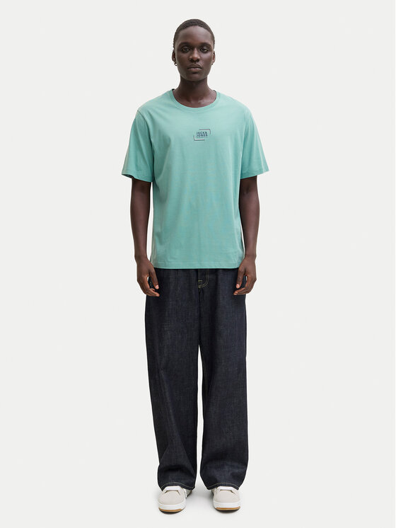 Jack & Jones Jack & Jones Majica Corp Graphic 12268415 Turkizna Regular Fit