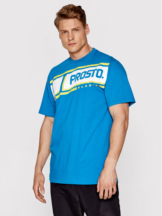 PROSTO. Tricou KLASYK Hama 1091 Albastru Regular Fit