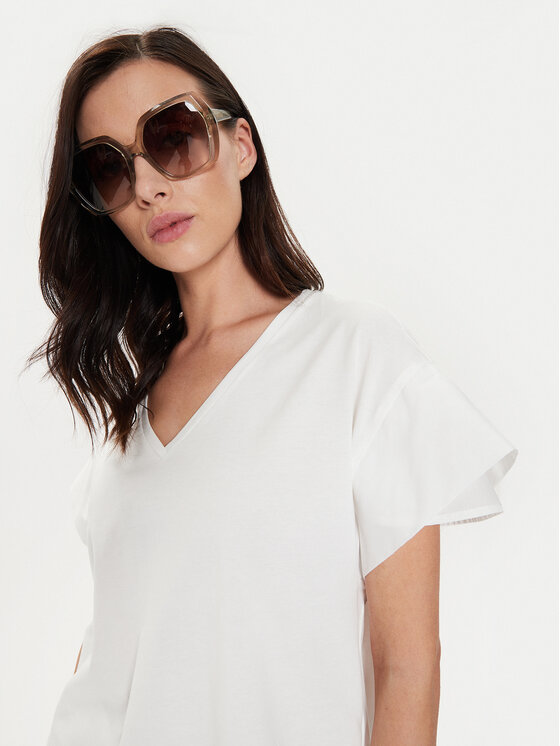 Sisley Sisley T-krekls 3AIRL400M Balts Regular Fit