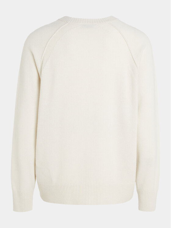 Calvin Klein Calvin Klein Sweter K10K111954 Écru Regular Fit