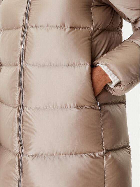 Hetregó Hetregó Пухено яке Hanna 8P602F 25WD02 Бежов Regular Fit