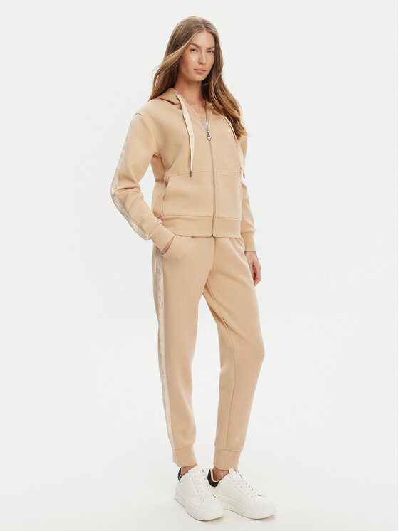 Guess Guess Teplákové kalhoty W5YB11 KBYE2 Béžová Regular Fit