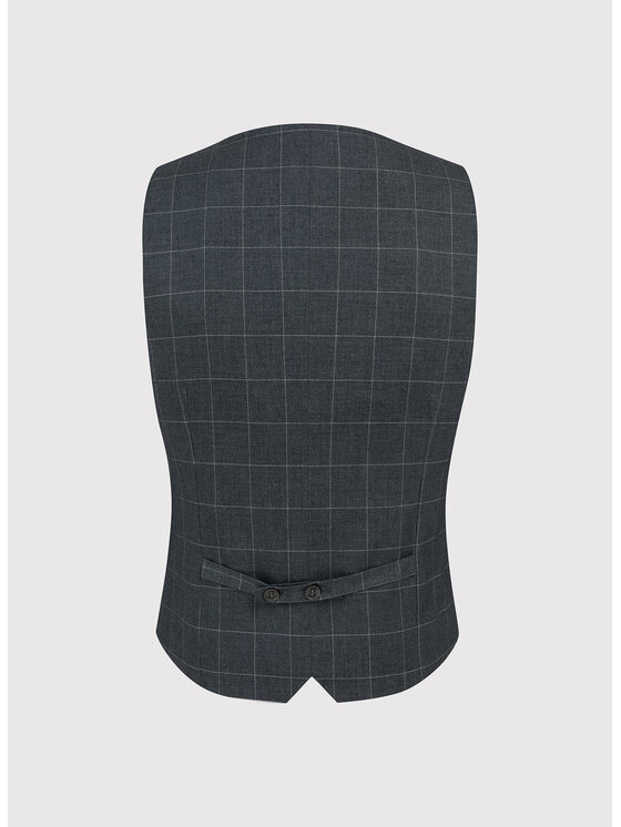Pako Lorente Pako Lorente Kamizelka P24SF-8G-023 Szary Slim Fit