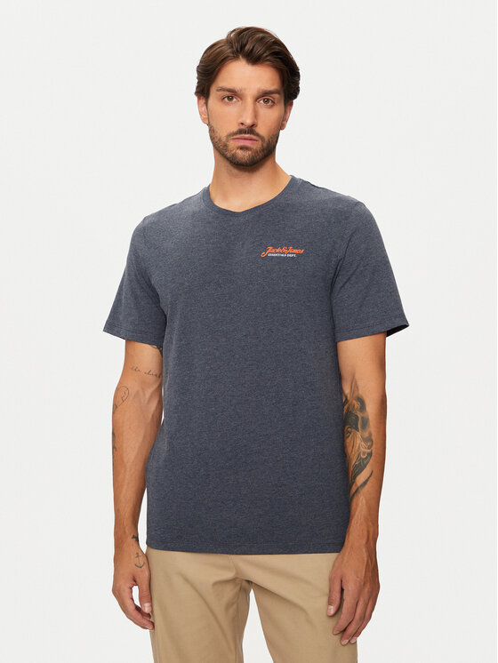 Jack&Jones T-krekls Erik 12257603 Tumši zils Relaxed Fit