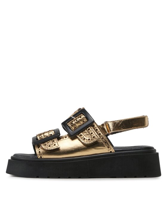 Eva Minge Eva Minge Sandalen EM-102-13-001653 Goldfarben