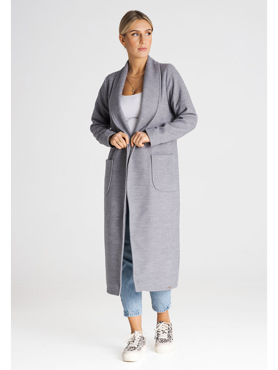 FIGL FIGL Kabát M991 Šedá Regular Fit