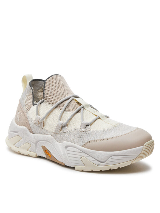 Calvin Klein Jeans Calvin Klein Jeans Superge Chunky Vibram Sock Mix Mg Uc YM0YM00962 Écru