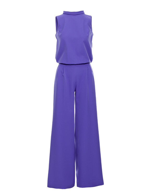 Made of Emotion Made of Emotion Kombinezon M382 Fioletowy Wide Leg