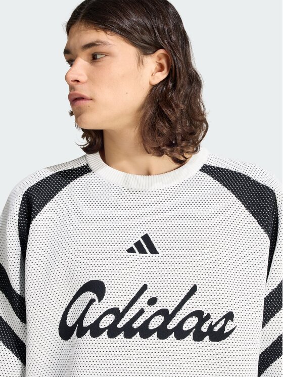 adidas adidas Bluza 169980 Biały Loose Fit