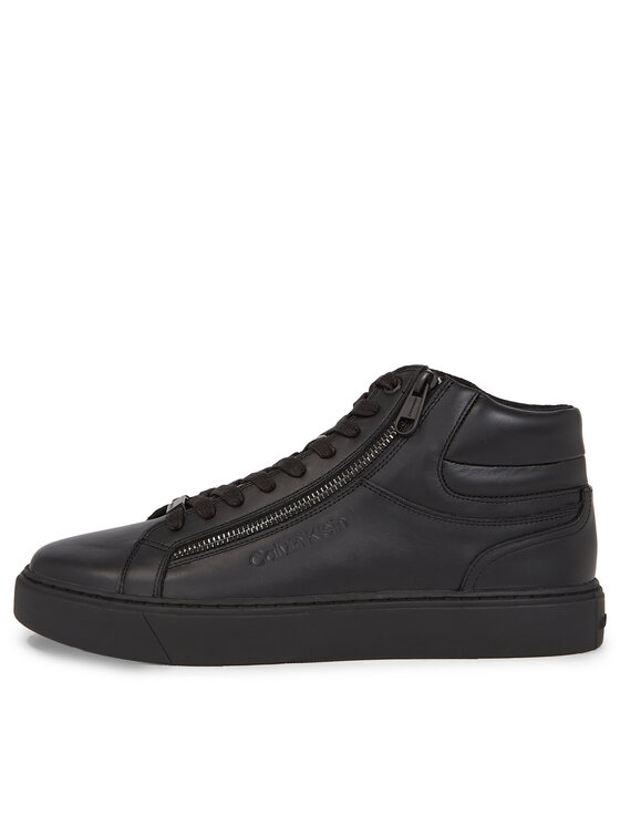 Calvin Klein Sneakersy High Top Lace Up W/Zip Rubb