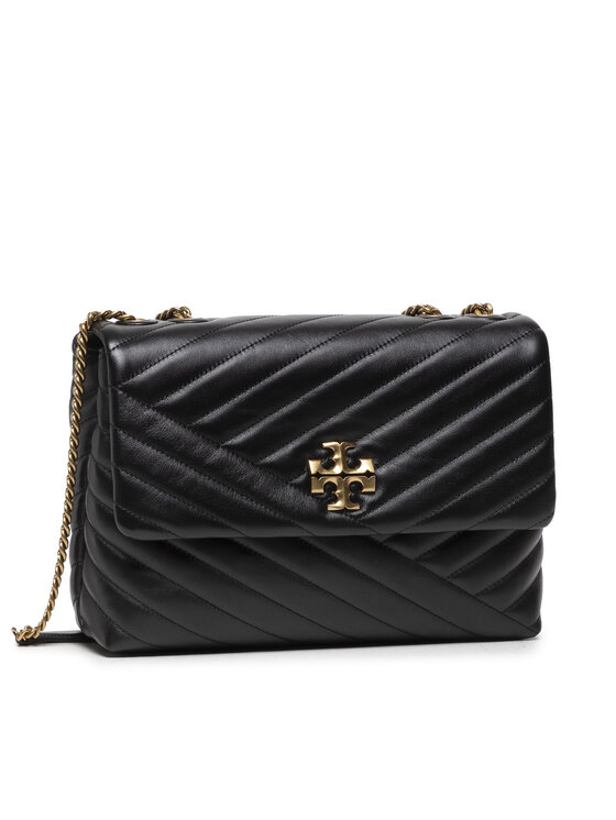 Tory Burch Tory Burch Soma Kira Chevron Convertible Shoulder Bag 90446 Melns