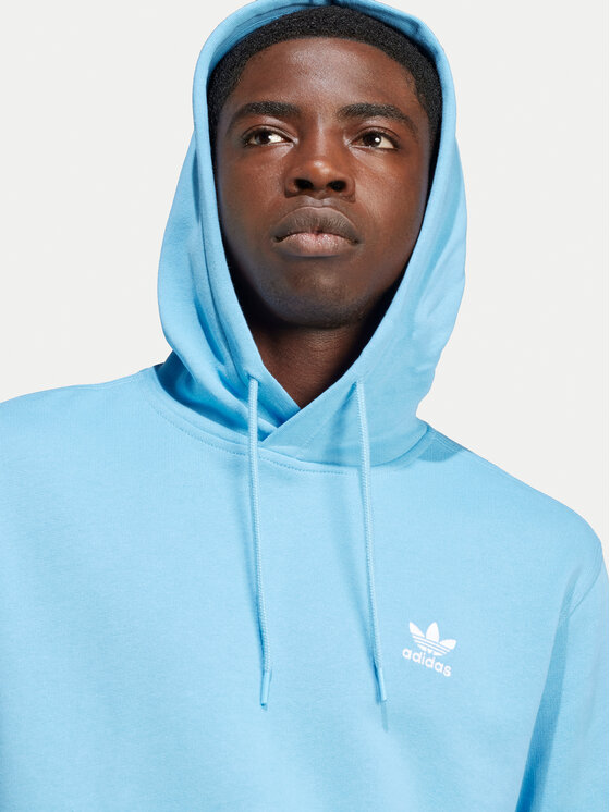 Adidas trefoil hoodie clear blue clearance