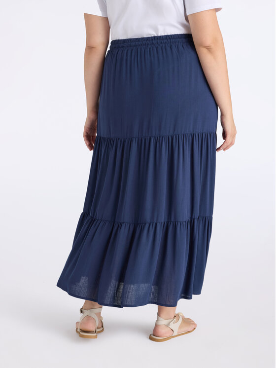 Fiorella Rubino Fiorella Rubino Gonna maxi 1000L000513N034 Blu A-Line Fit