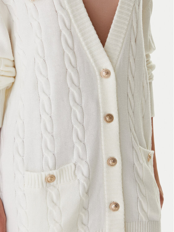 Guess Guess Kardigan W5BR37 Z1192 Écru Relaxed Fit