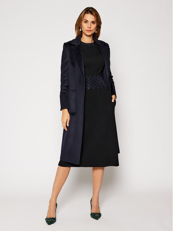 Tory Burch Robe en tricot Rib Waist 76402 Noir Regular Fit • 