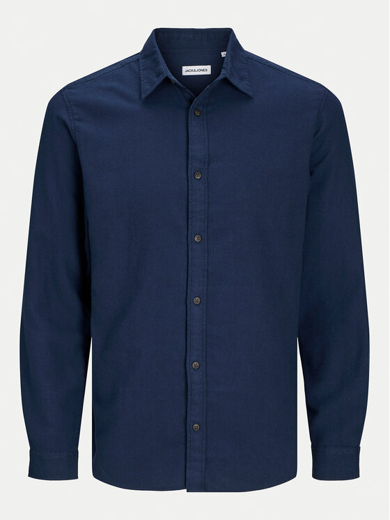 Jack&Jones Jack&Jones Πουκάμισο Joshua 12258429 Σκούρο μπλε Slim Fit