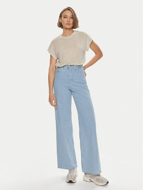 Calvin Klein Calvin Klein Tričko K20K207260 Béžová Relaxed Fit