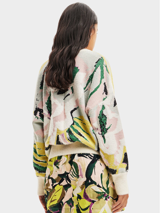 Desigual Desigual Πουλόβερ 23WWJF42 Έγχρωμο Oversize