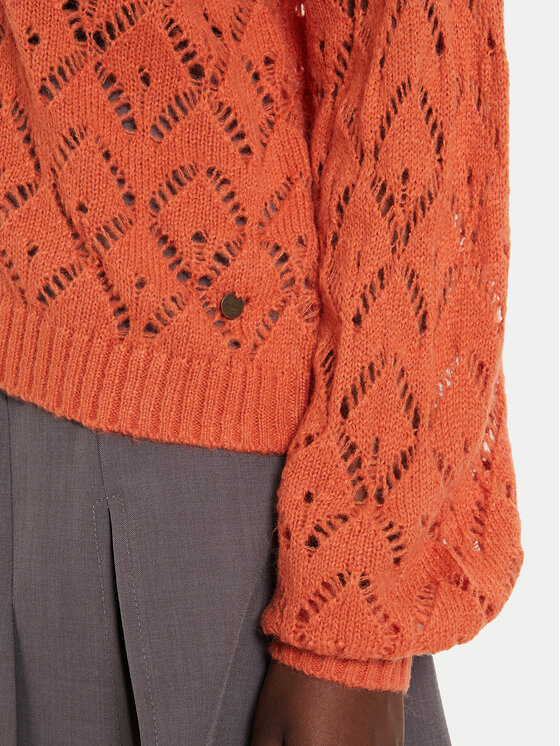 Pepe Jeans Pepe Jeans Kardiganas Hailey PL702218 Oranžinė Regular Fit