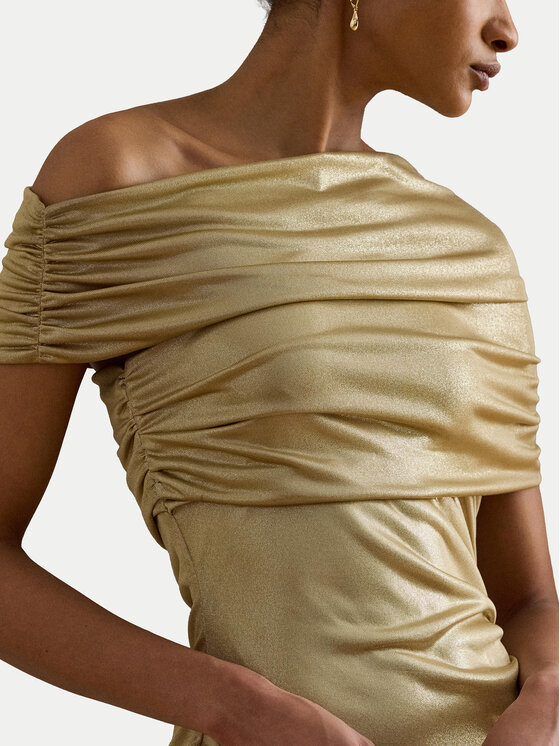 LAUREN RALPH LAUREN LAUREN RALPH LAUREN Kokteilinė suknelė 253P13991001 Auksinė Slim Fit