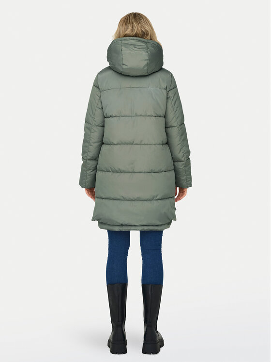ONLY ONLY Zimska jakna New Nora 15304792 Zelena Regular Fit