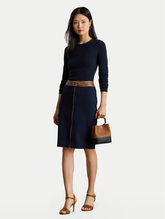 LAUREN RALPH LAUREN LAUREN RALPH LAUREN Puzdrová sukňa 200980024001 Tmavomodrá Slim Fit