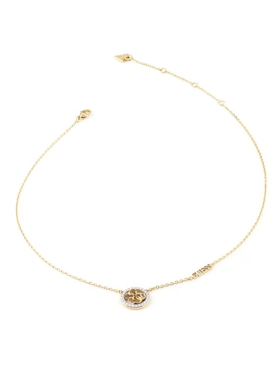 Guess Guess Naszyjnik JUBN02141JW-YG Złoty