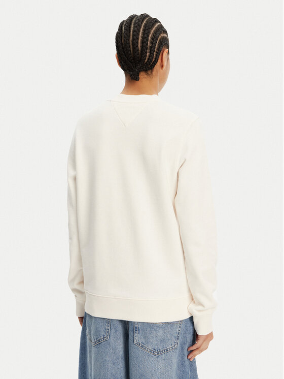 Tommy Jeans Tommy Jeans Bluză Tonal Crest DW0DW20637 Alb Regular Fit