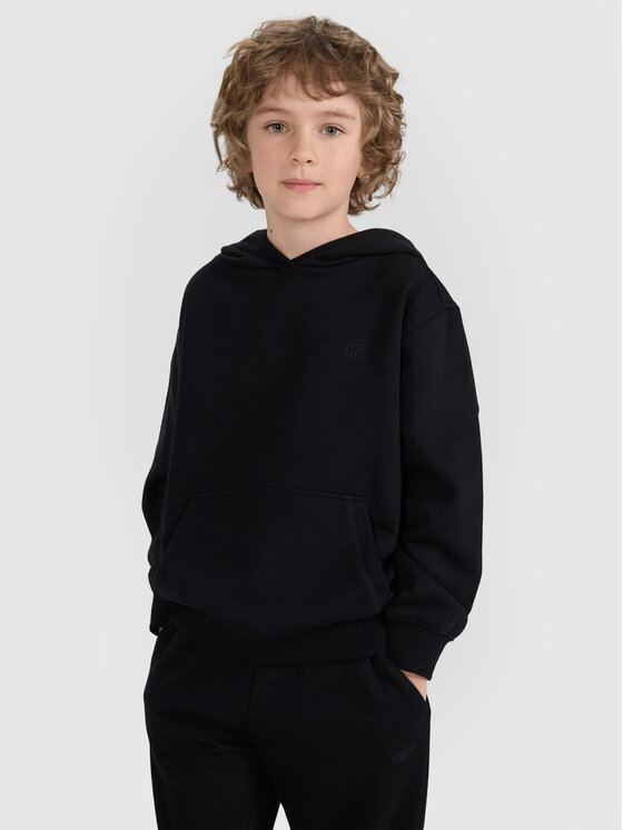 4F 4F Bluza BASIC+ Czarny Oversize