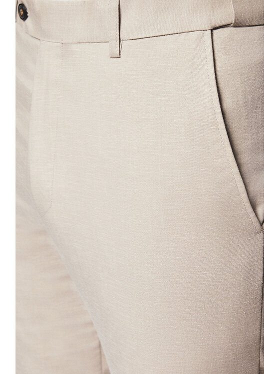 Lancerto Lancerto Spodnie materiałowe Tommaso SP131125000001 Beżowy Slim Fit